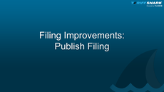 Publish a Filing's TRVs